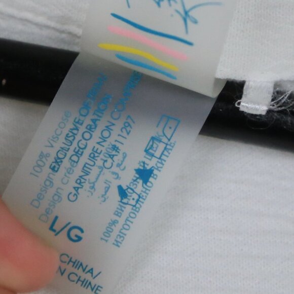 Tropik Roll-up Sleeve White Collared Shirt Size Large - Picture 8 of 9